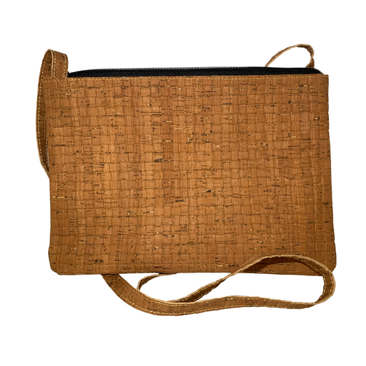 Cork Crossbody Handbag | Turquoise Tiles