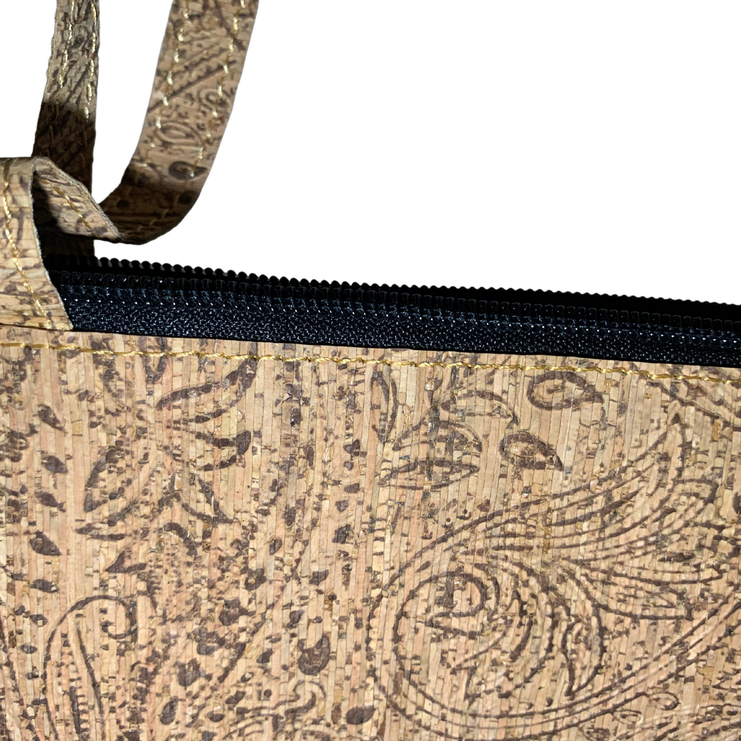Cork Crossbody Handbag | Turquoise Tiles