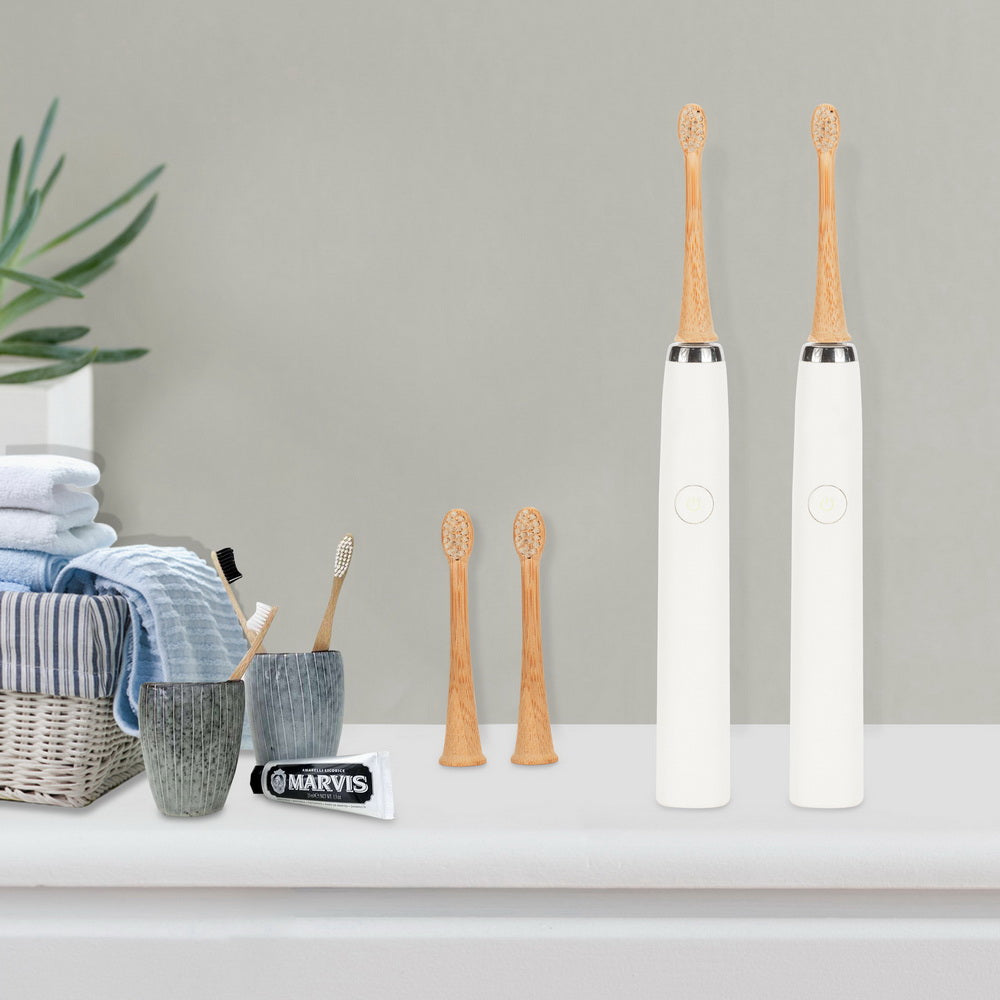 green-goose Sonicare Bamboe Opzetborstels Kinderen - 4 Stuks