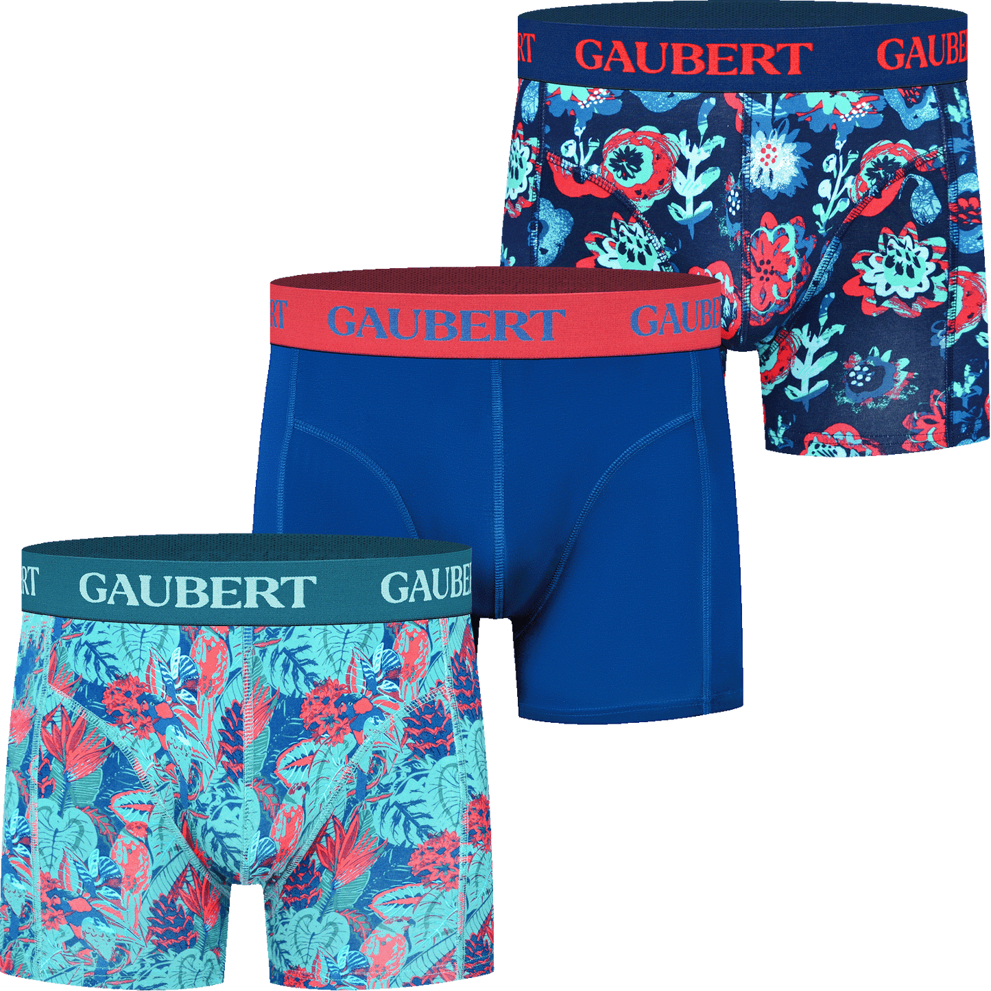 Gaubert Bamboe Boxershorts | 3 Stuks | Rood