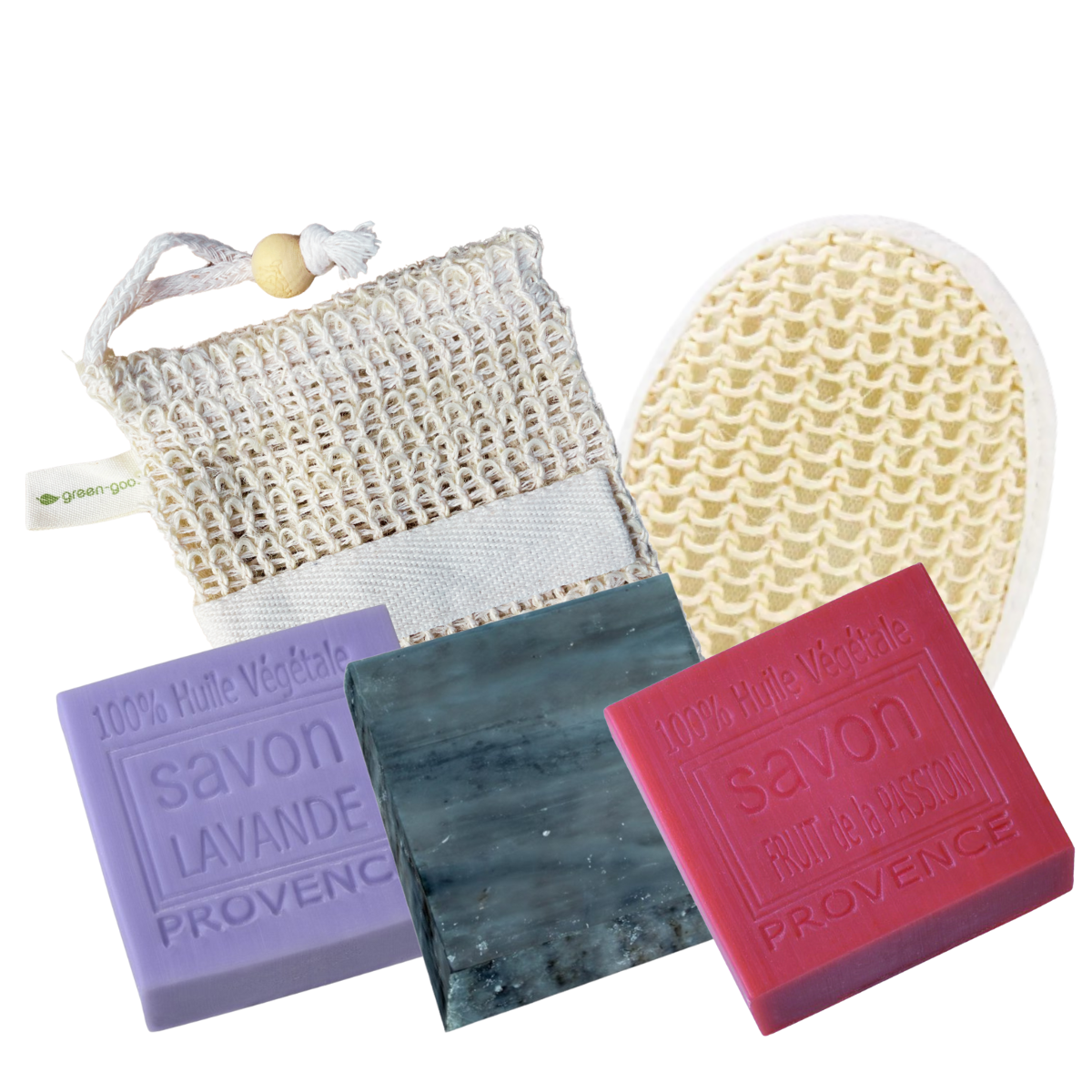 Soap with Olive Tree Wood Soap Holder | Lavender, Rose