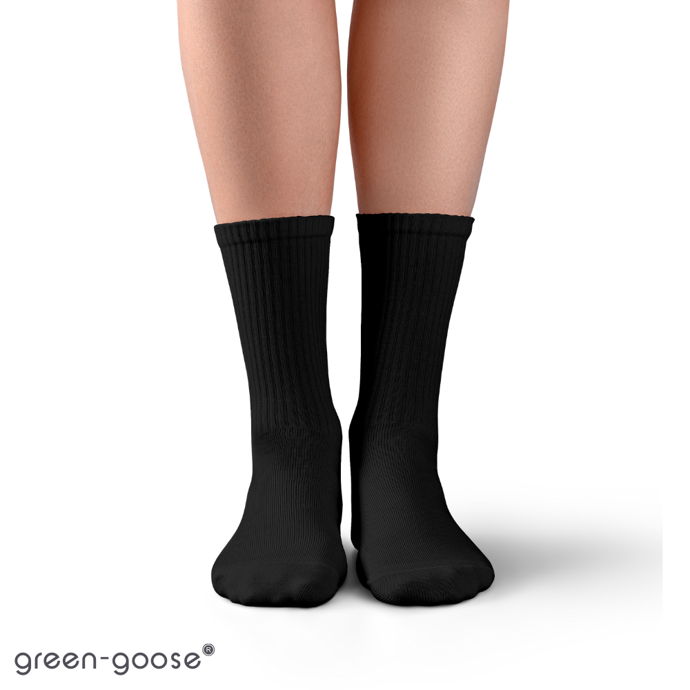 green-goose Bamboe Unisex Sokken - 2 Paar - Zwart - 95% Bamboe