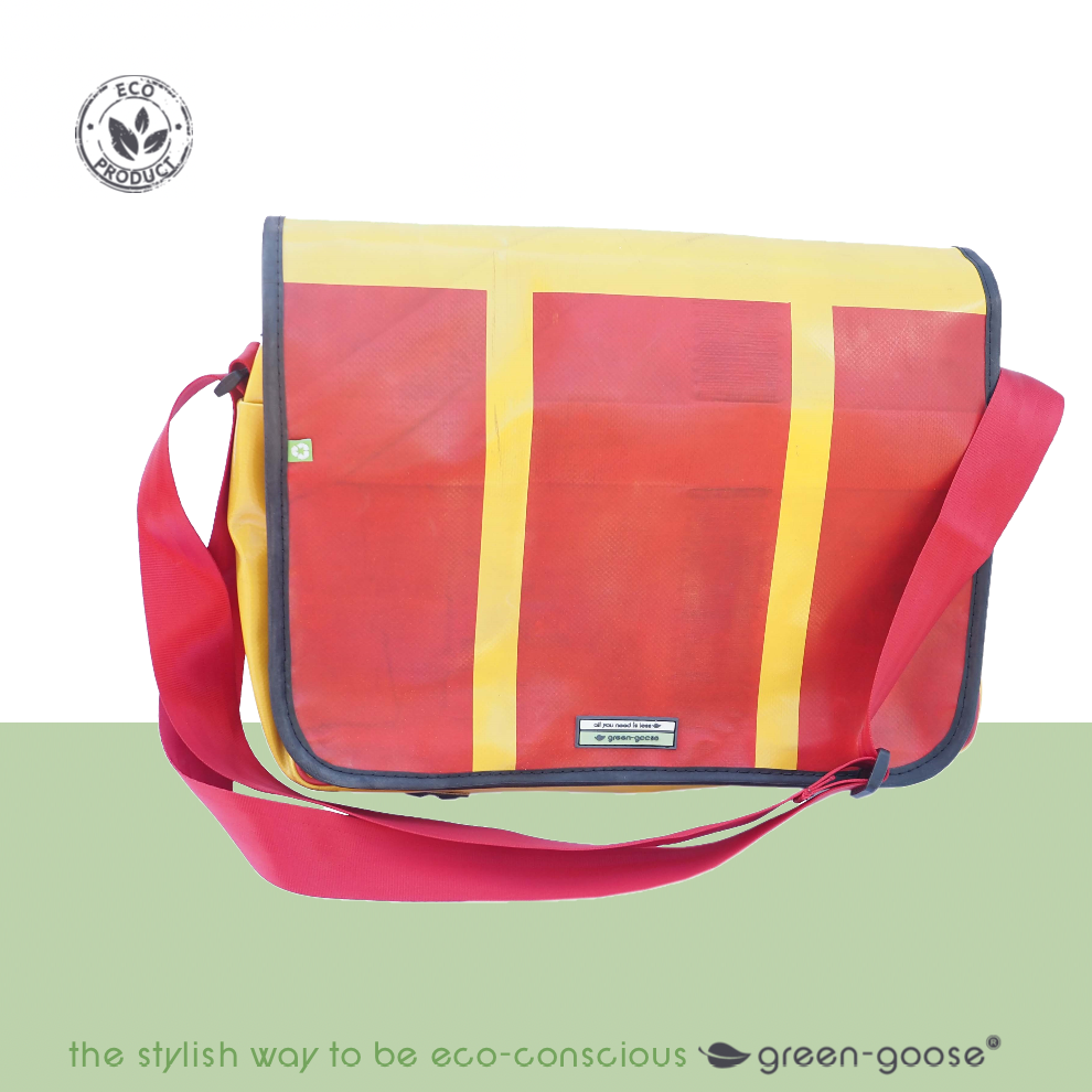 Laptop bag Strade 17" | Red, Yellow