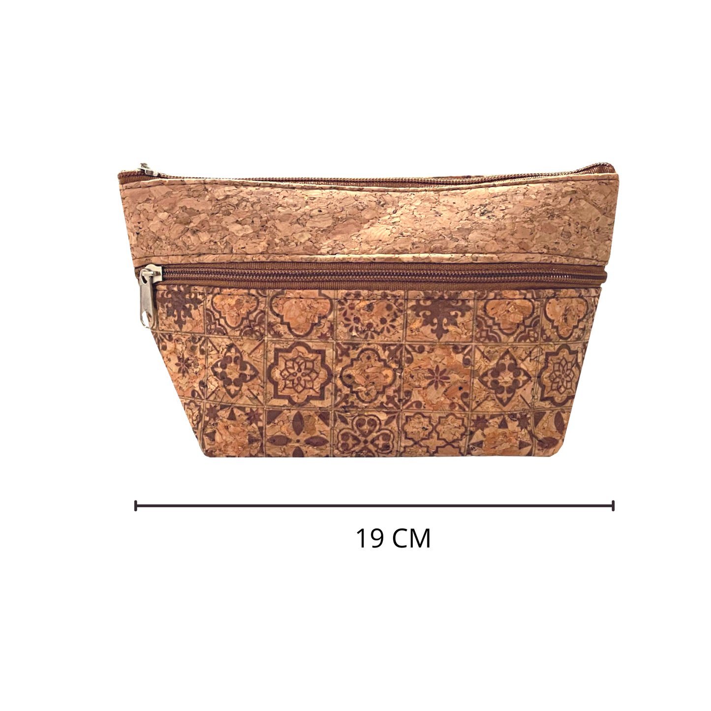 Cork Deep Pouch | Brown Tile