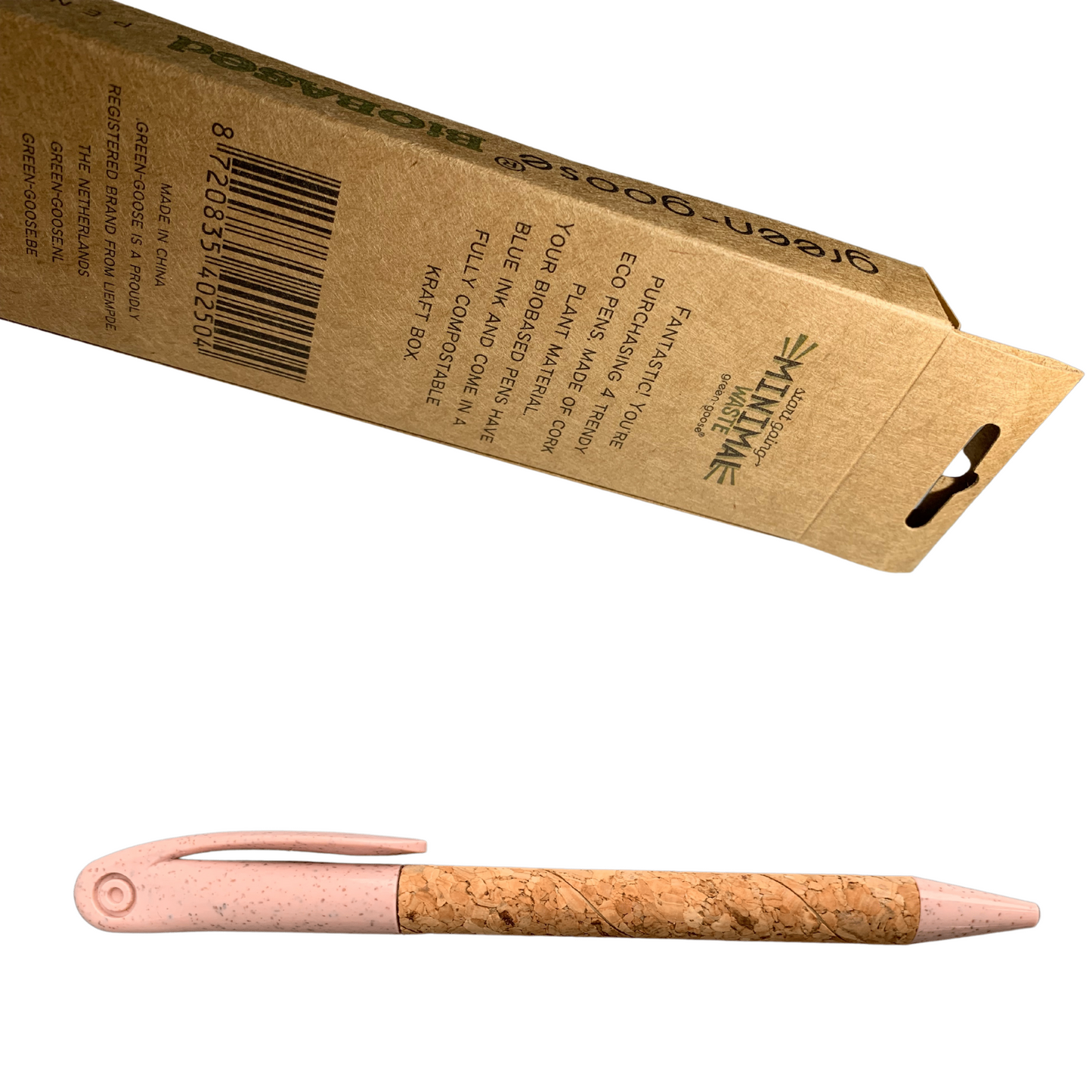 green-goose Bio-Based Kurk Pennen - 4 Stuks