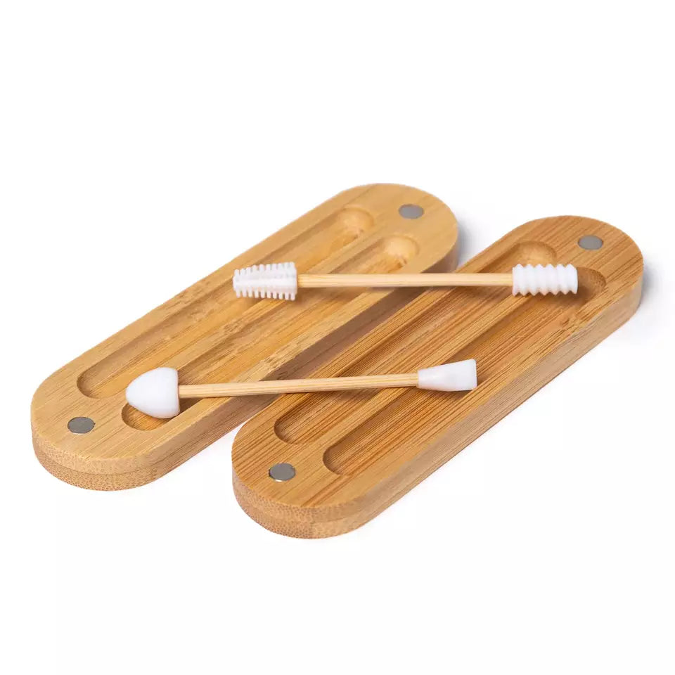 Reusable Cotton Swab and Make-up Applicator