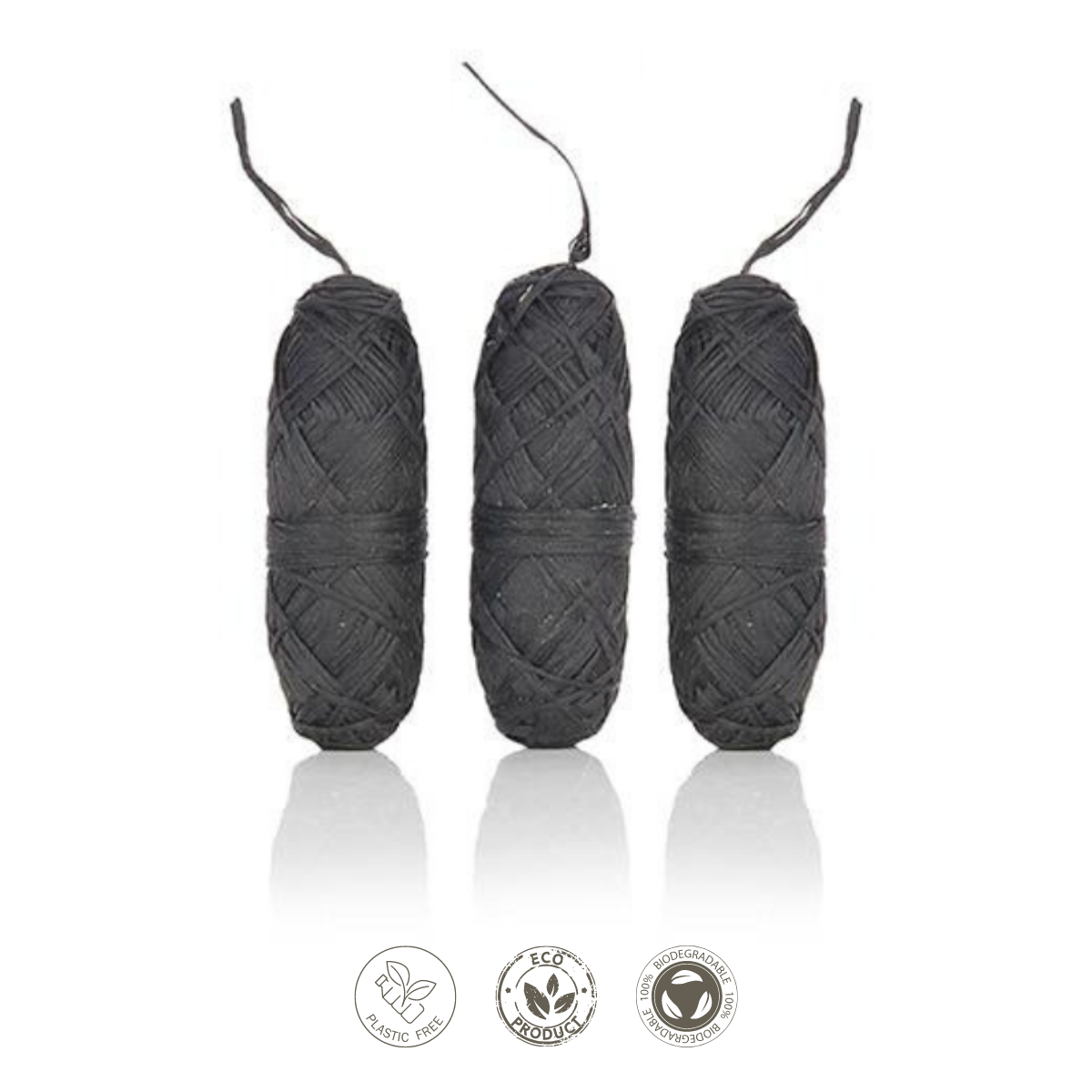 Bio-based Flosdraad Navulling | 3 Stuks | Charcoal Mint green_goose_projects