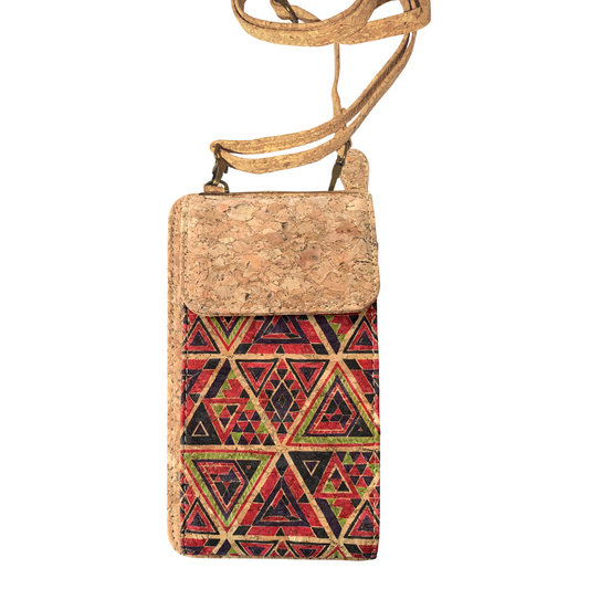 Cork Phone Bag | Triangle