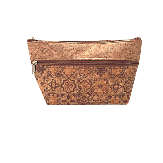 Cork Deep Pouch | Brown Tile