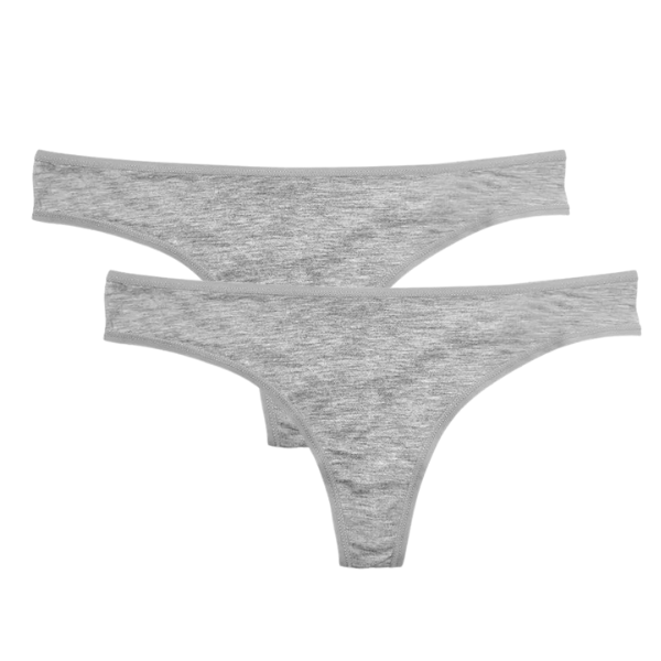 Bamboo Ladies Thong | 2 Pieces | Gray