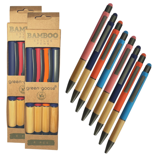 green-goose Bamboe Stylus Pen | Random Kleuren | 8 Stuks