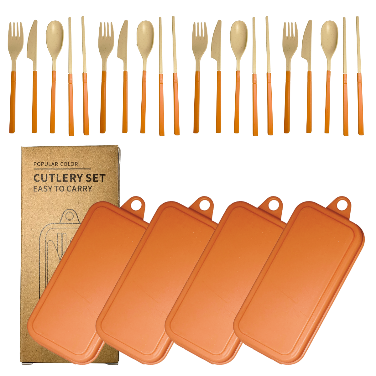 Bio-based Cutlery Set | Cream