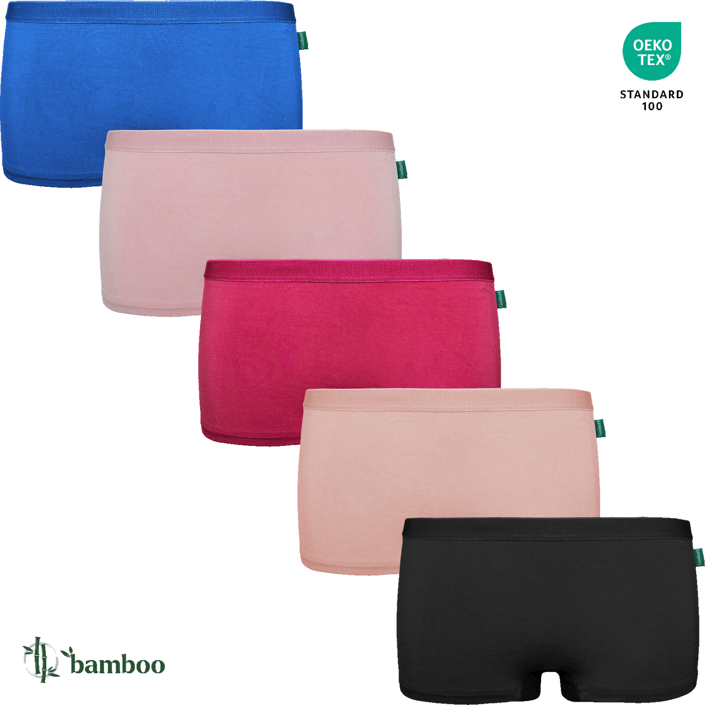 Gaubert Dames Bamboe Boxershorts - 5-Pack