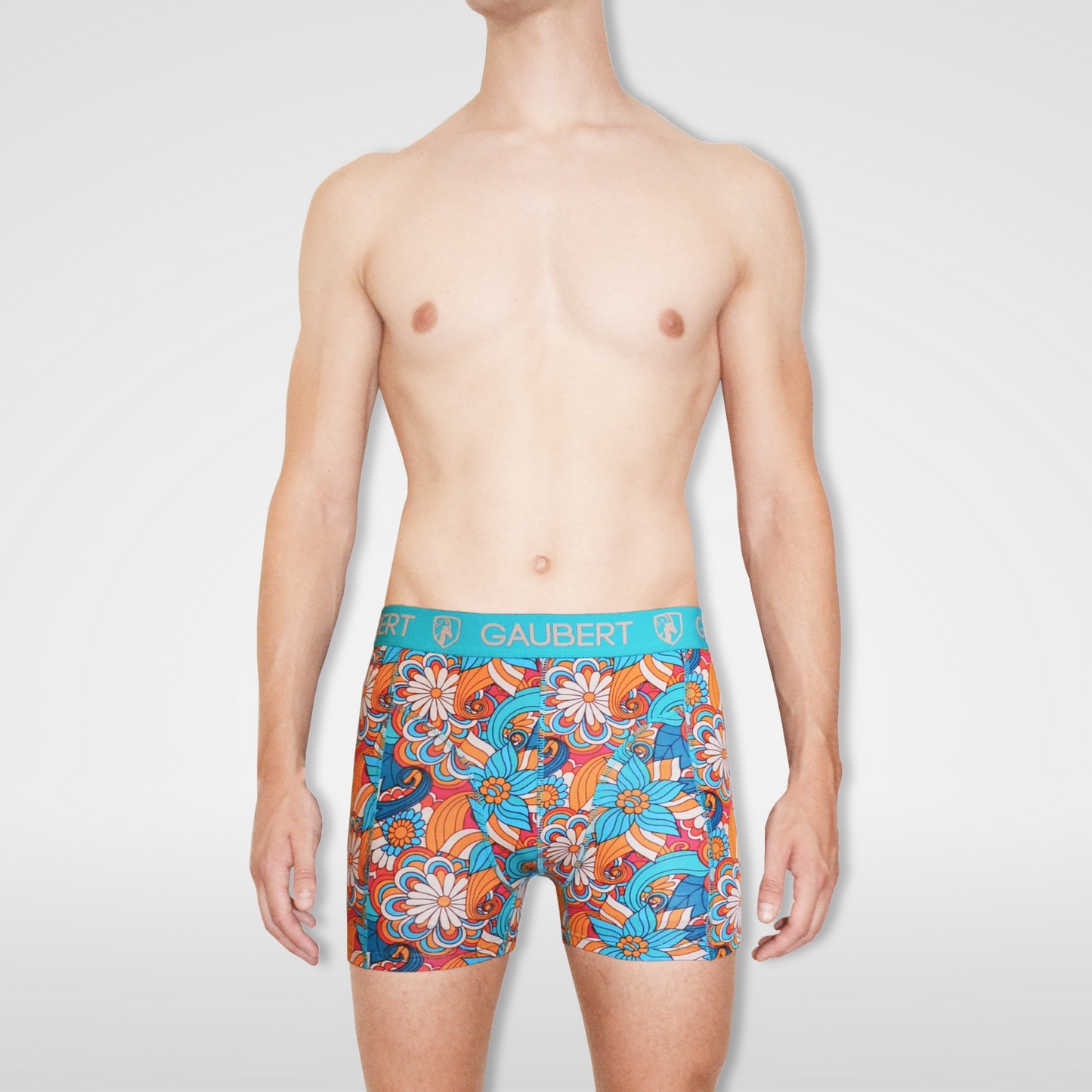 Gaubert Bamboo Boxer Shorts | 3 Pieces | Fish and Houses | Turquoise