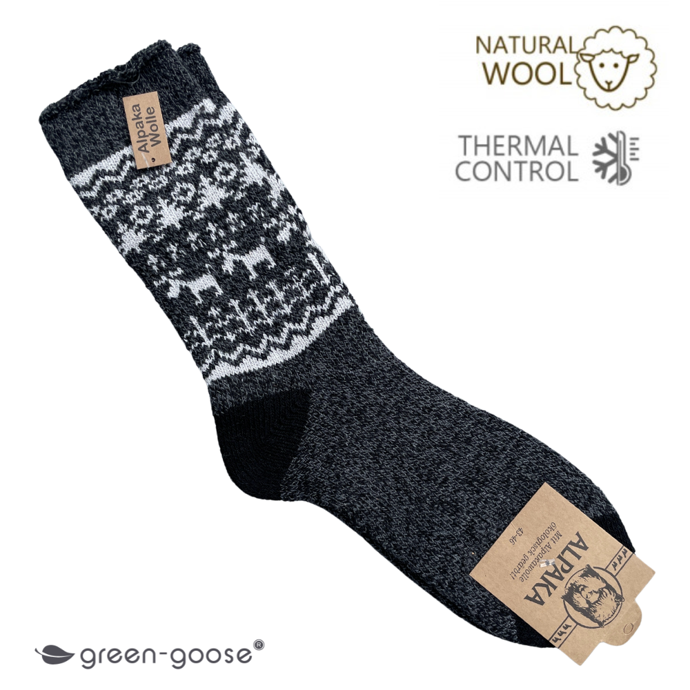 Alpaca Socks Women | 2 Pair | Blue grey