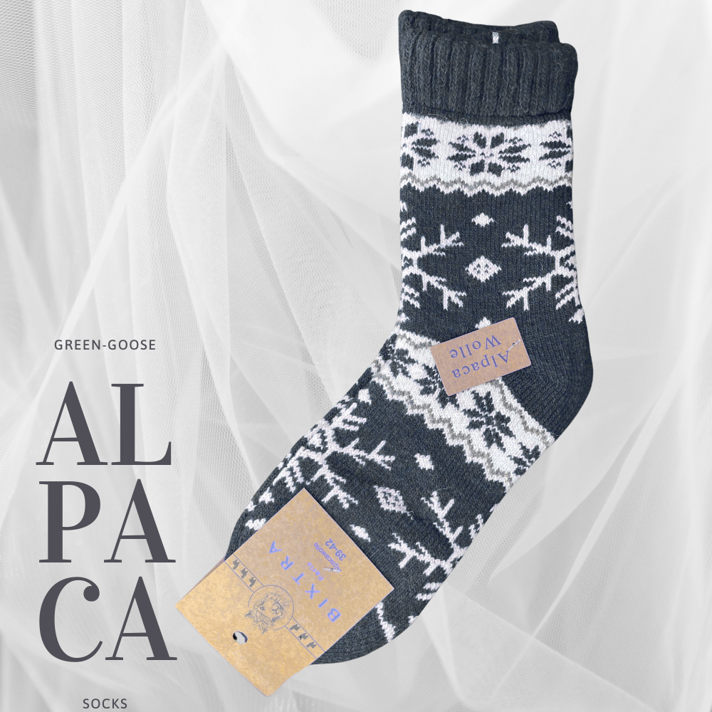 Alpaca Socks Women | 2 Pair | Blue grey