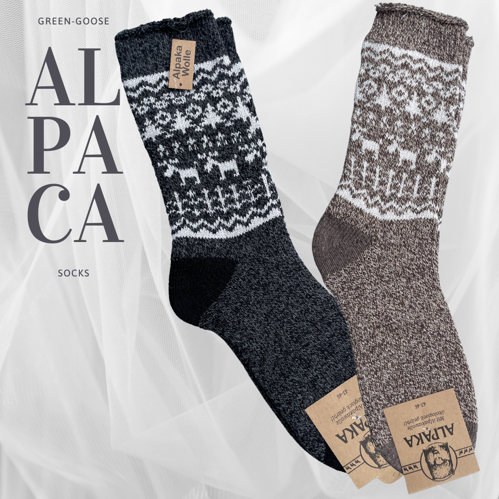 Alpaca Socks Women | 2 Pair | Blue grey