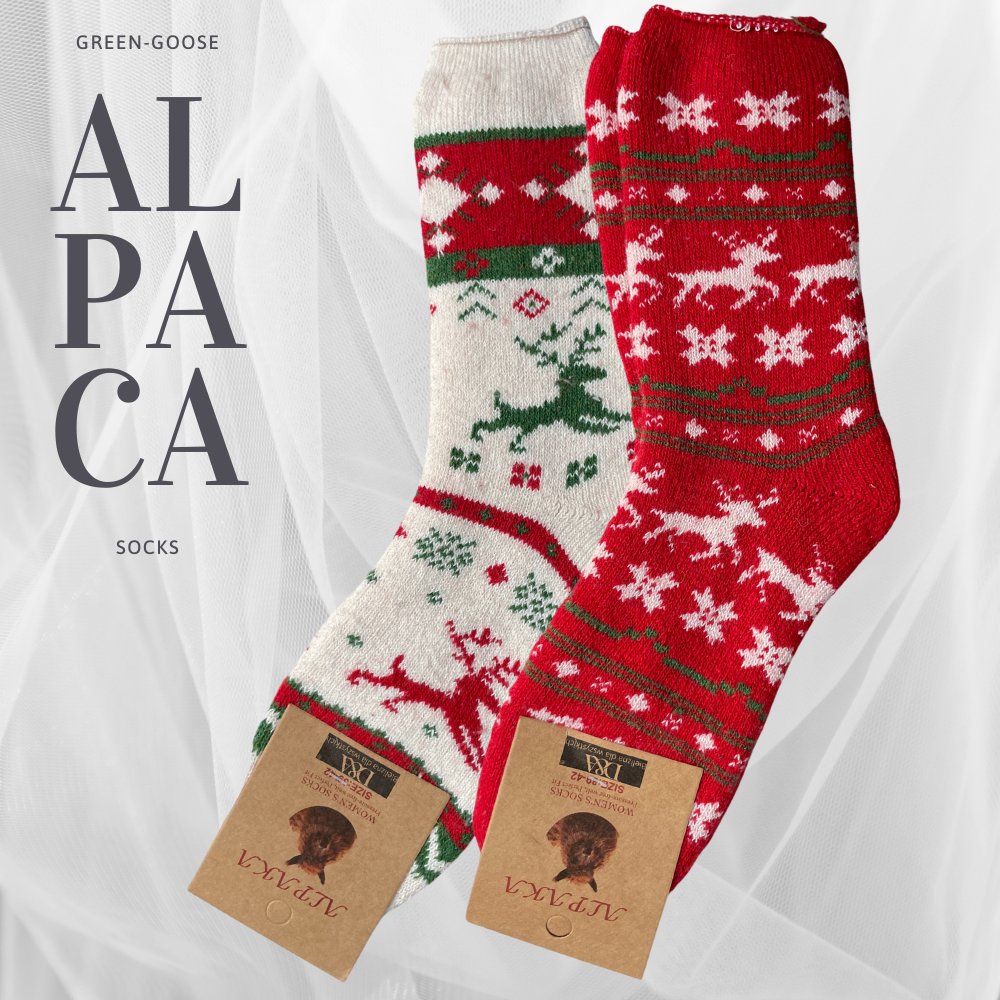 Alpaca Socks Women | 2 Pair | Blue grey