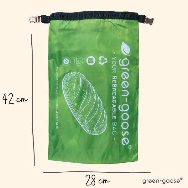 green-goose Herbruikbare rPet Broodzak XL - 42x28cm