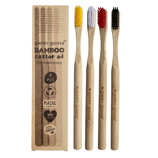 Bamboo Toothbrush | 4 Pieces | Hard