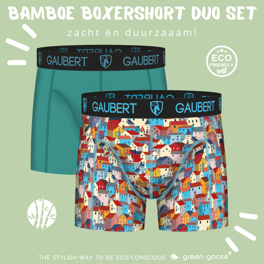Gaubert Bamboe Boxershorts | Duo Set XL | Huizen