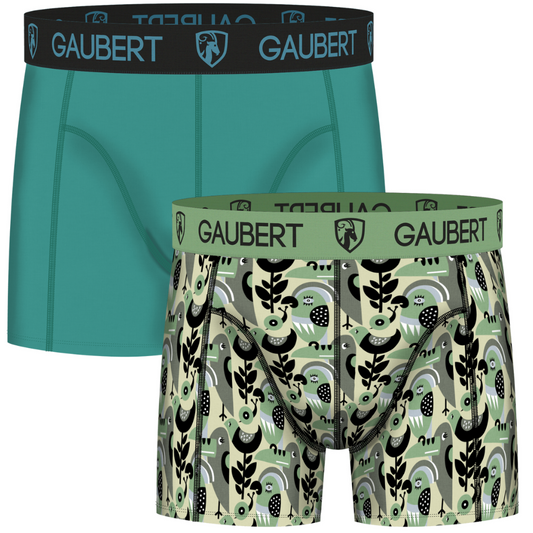 Gaubert Bamboe Boxershorts - Duo Set XL - Planten