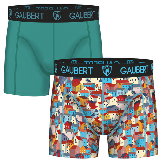 Gaubert Bamboe Boxershorts - Duo Set S - Huizen