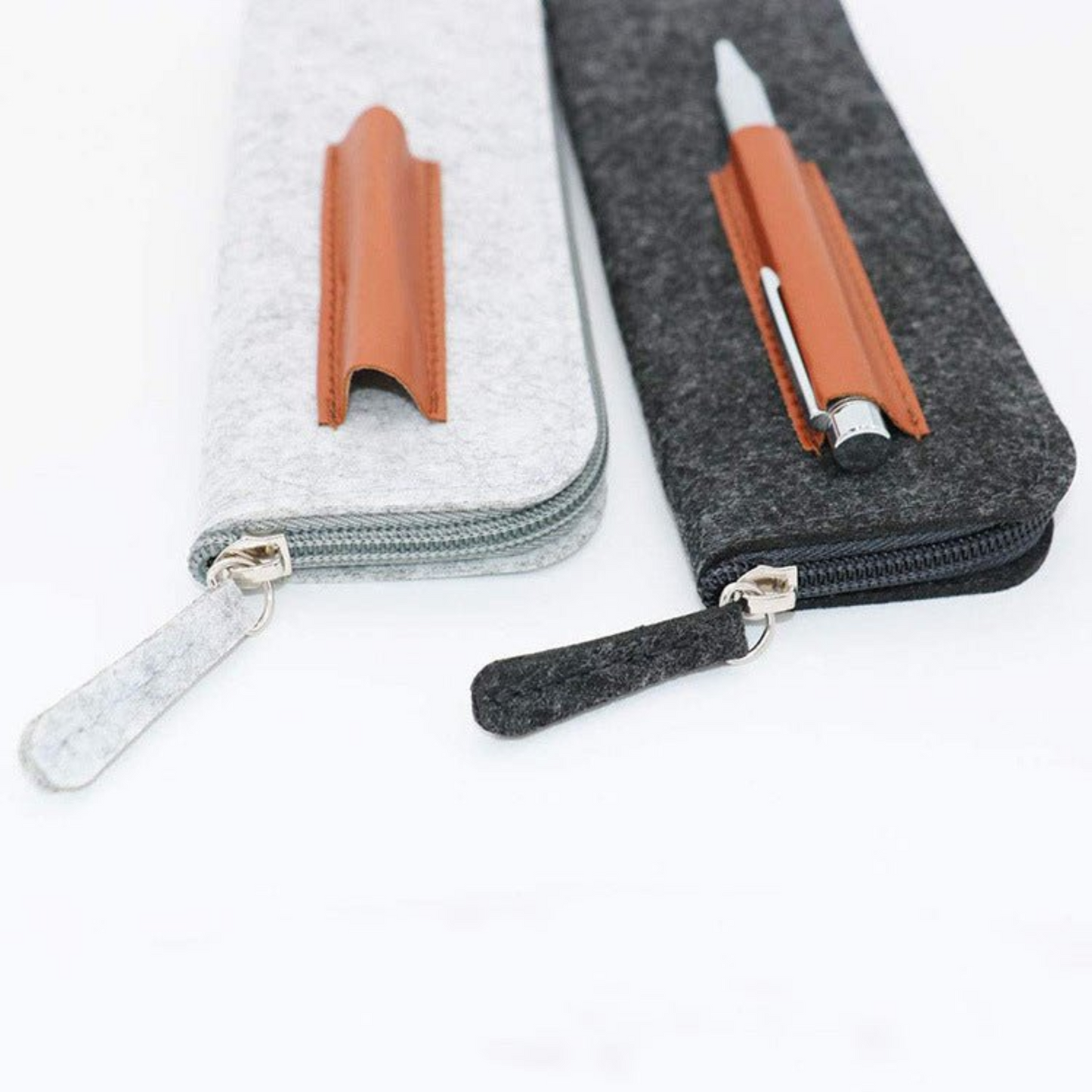 green-goose Vilt Etui - 2 Stuks - 21x8 cm