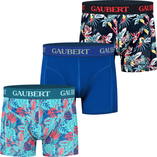 Gaubert Bamboe Boxershorts | 3 Stuks | Blauw