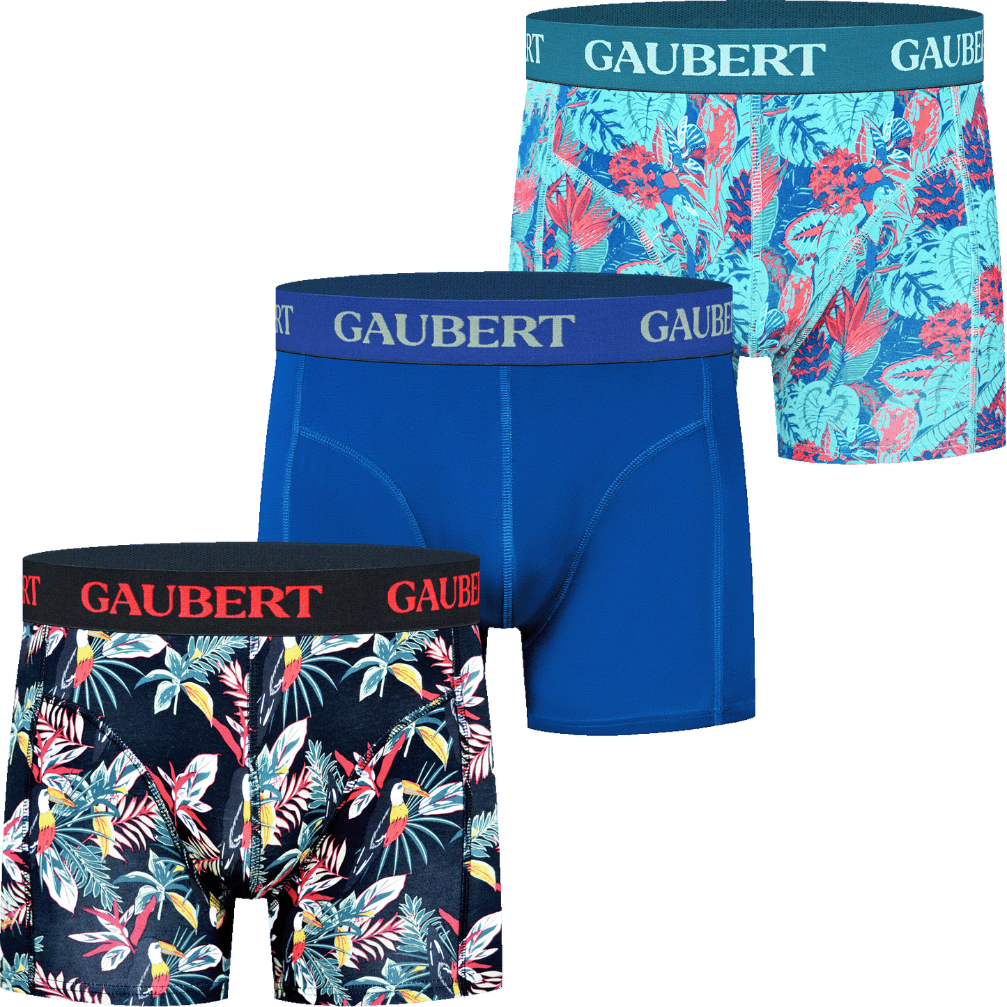 Gaubert Bamboe Boxershorts | 3 Stuks | Blauw