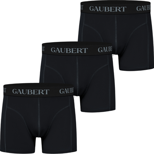 Gaubert Bamboe Boxershorts - 3 Stuks - Zwart