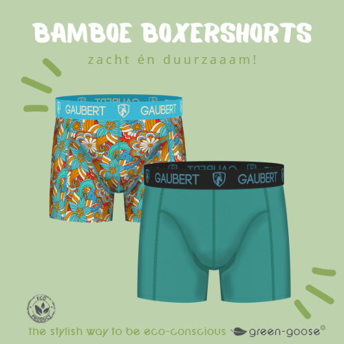 Gaubert Bamboo Boxer Shorts | 3 Pieces | Fish and Houses | Turquoise