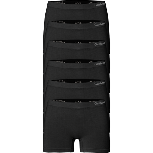 Gaubert Dames Bamboe Boxershorts - Naadloos - Zwart - 5-Pack