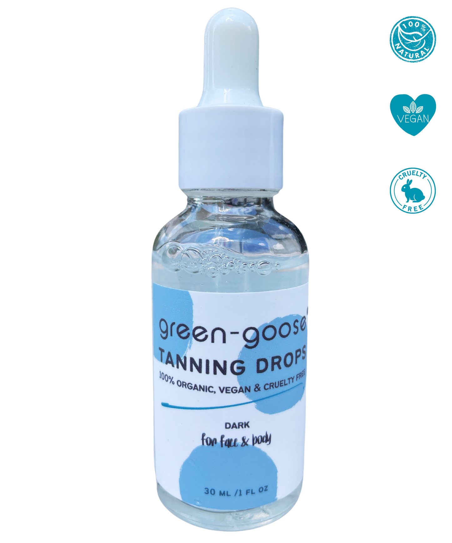 green goose Organic Tanning Drops - Dark - 30 ml