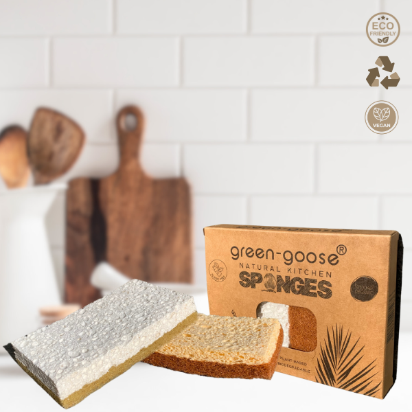 green-goose Bio Keukenspons Duo | Sisal en Kokos