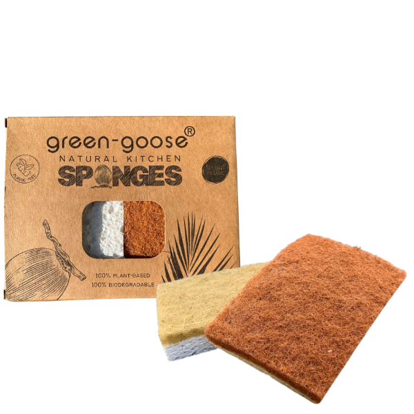 green-goose Bio Keukenspons Duo | Sisal en Kokos