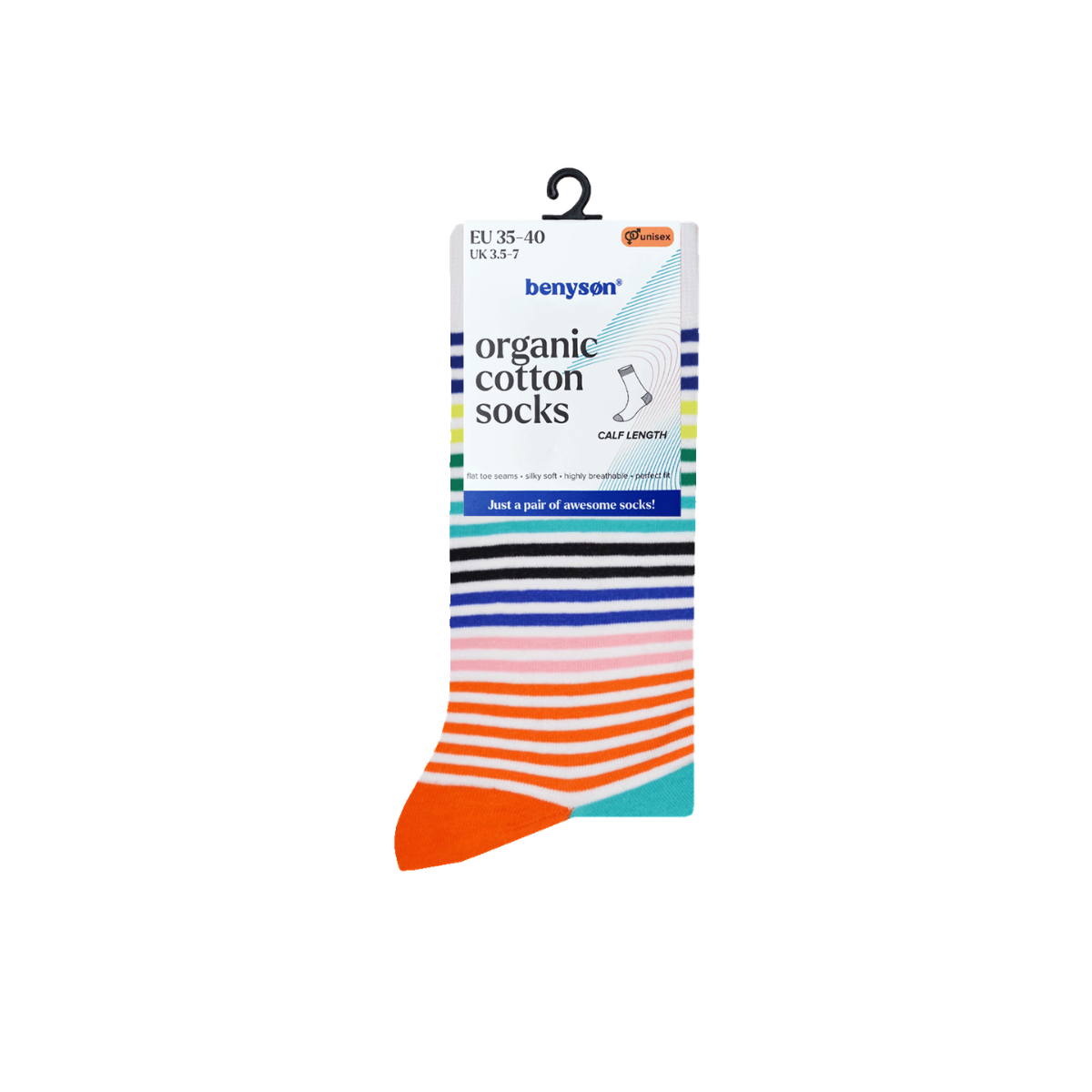 Benyson Socks Organic Cotton - 2 Pairs - Seagulls