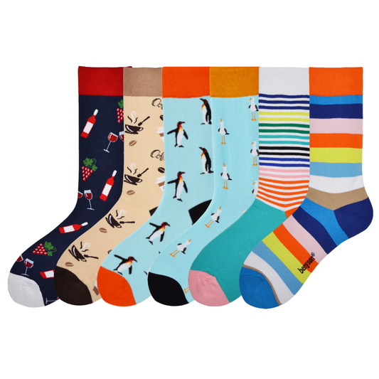 Benyson Socks Organic Cotton - 2 Pairs - Seagulls