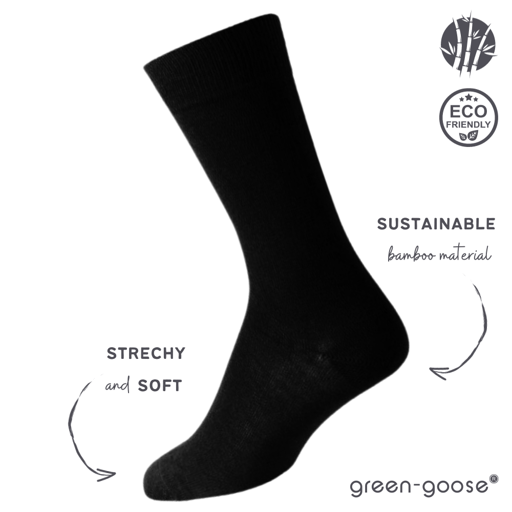 green-goose Bamboe Herensokken - 2 Paar - Maat 39-44 - 95% Bamboe
