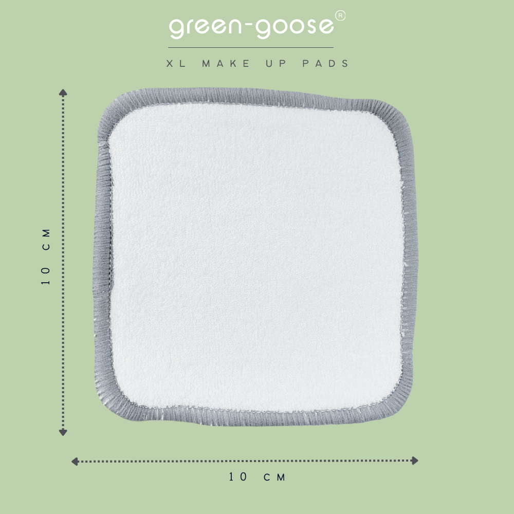 green-goose Herbruikbare XL Hennep Biokatoen Wattenschijfjes - 5 Stuks - Scrub