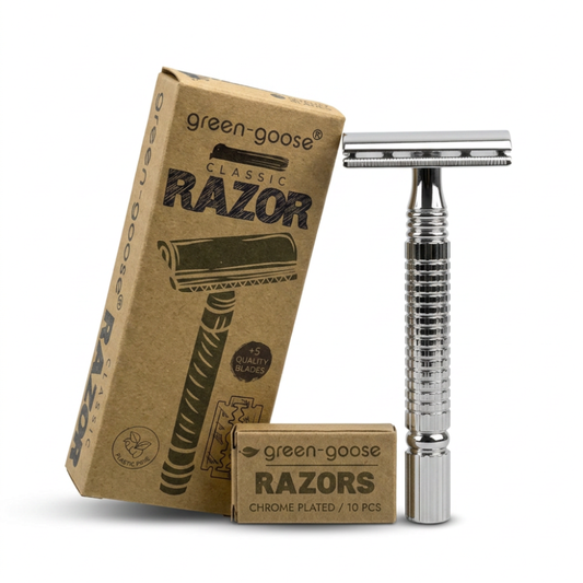 Classic Shaving Set | Silver Butterfly clasp