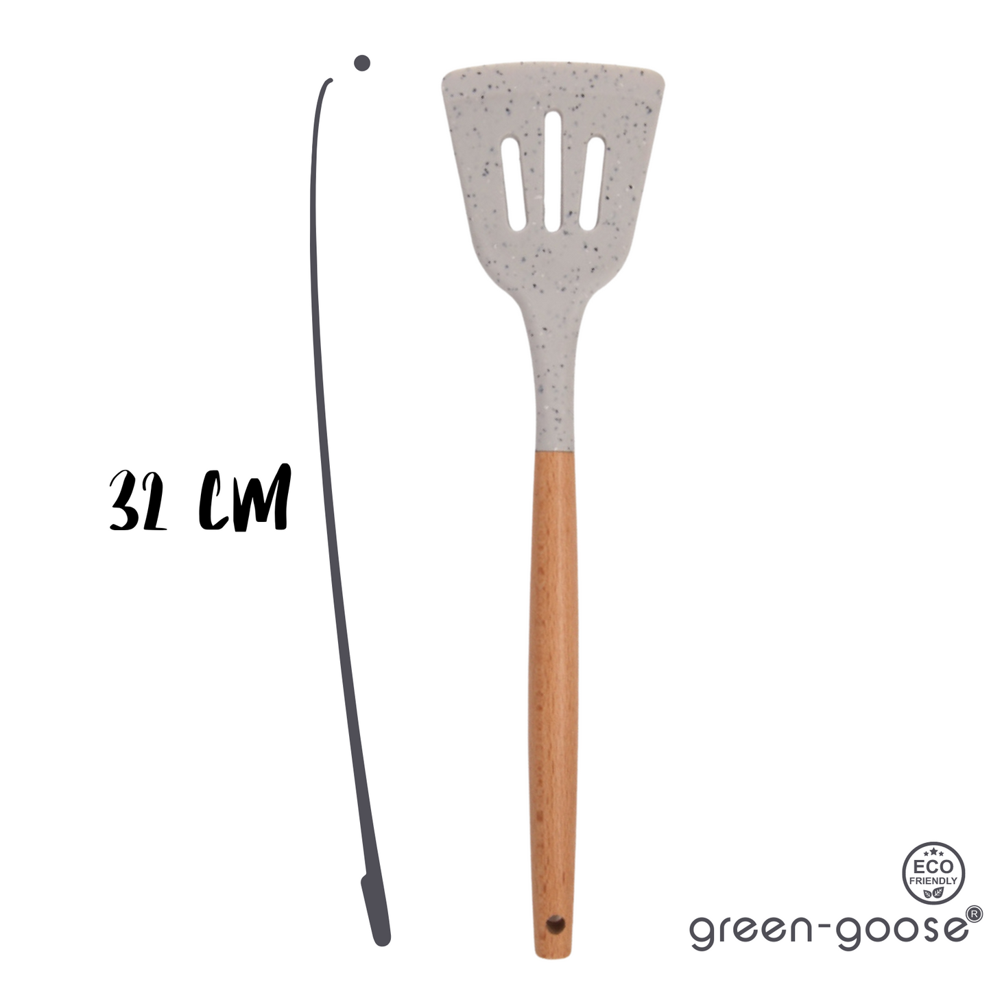 green-goose® Siliconen Spatel en Lepel | 32 cm