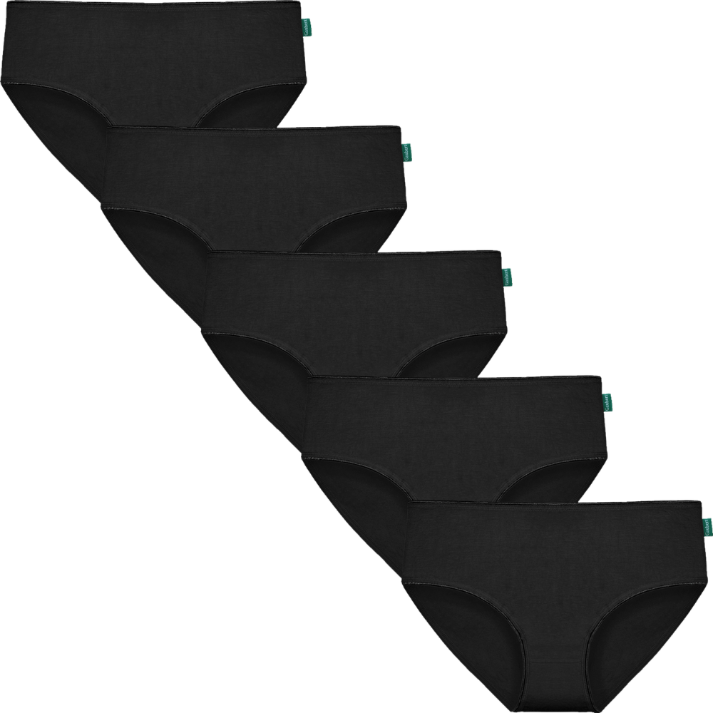 Gaubert  Dames Bamboe Slips - Naadloos - Zwart - 5-pack