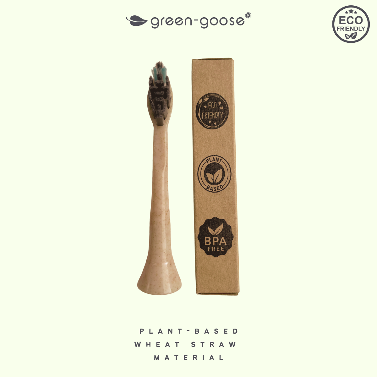 green-goose Sonicare Bio-based Opzetborstels - 4 Stuks - Volwassenen