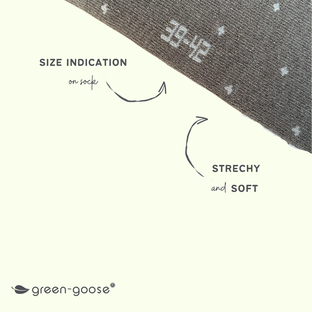 green-goose Bamboe Heren Sokken | 4 Paar | Stippen