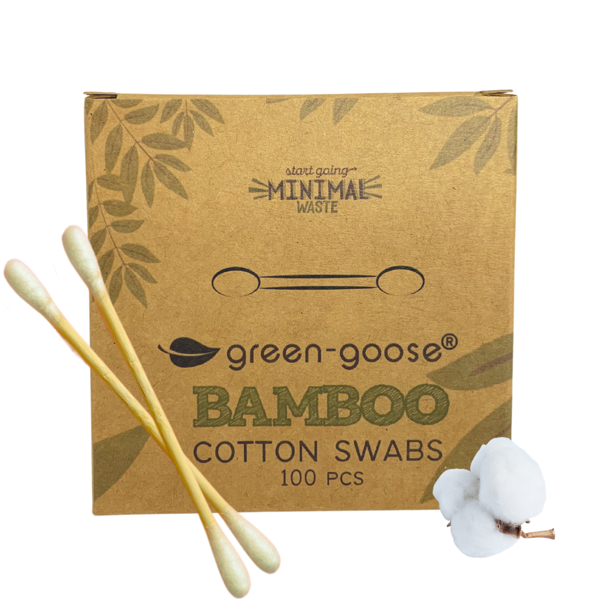 green-goose Bamboe Wattenstaafjes | 8x100 Stuks