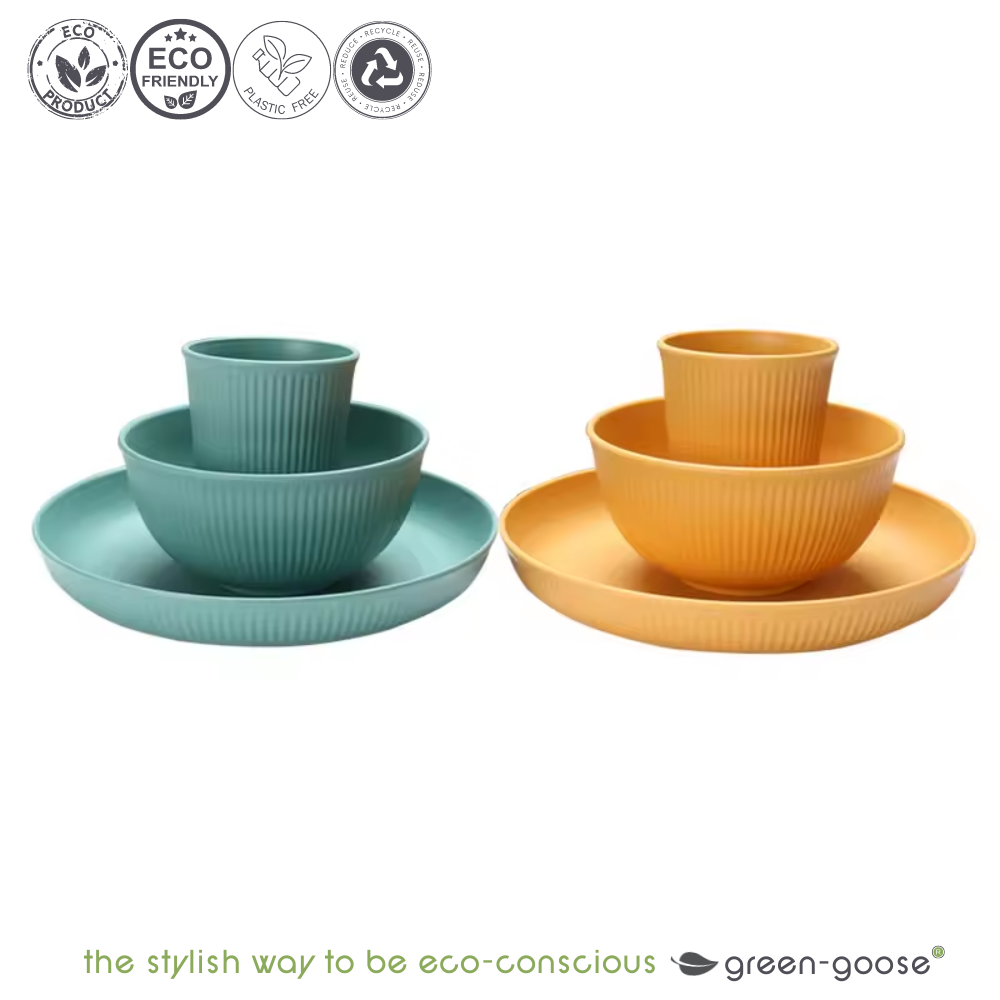 green-goose Bioplastic Servies - 28-delig