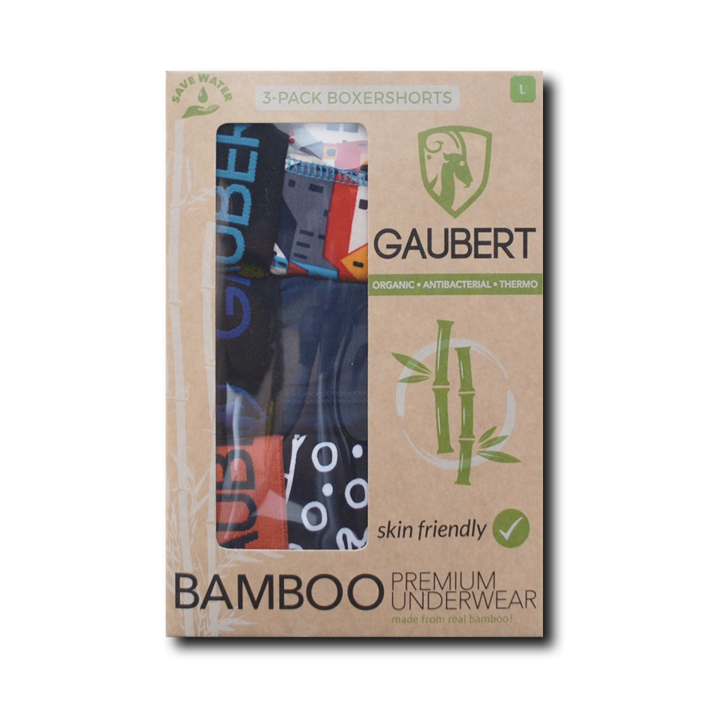 Gaubert Bamboe Boxershorts |  3 Stuks | Vis en Huizen | Turquoise green_goose_projects