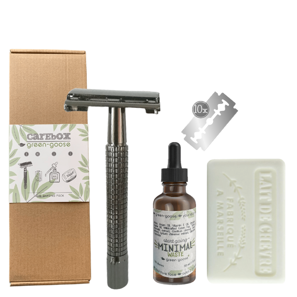 green-goose Carebox | The Shaving Pack | Zwart