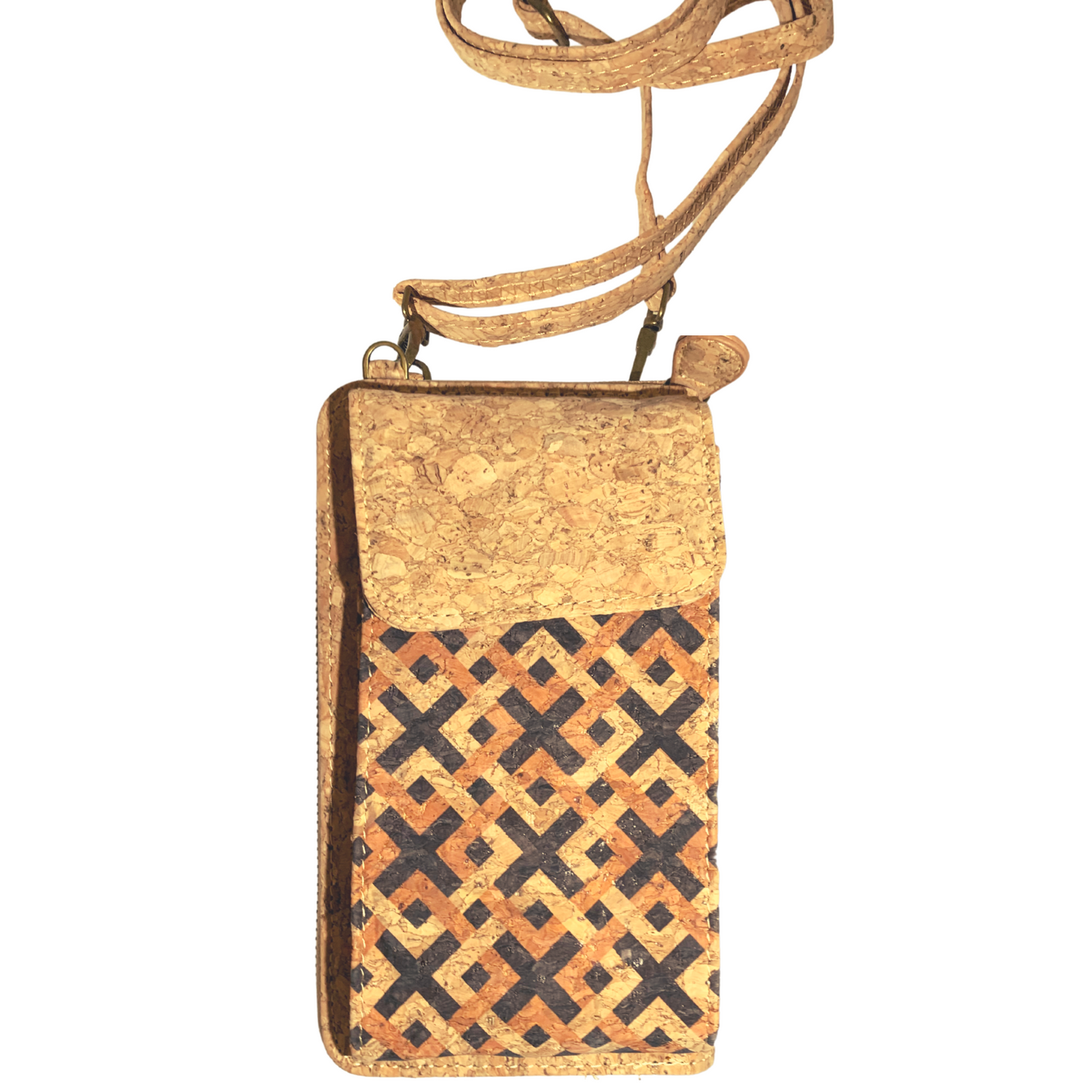 Cork Phone Bag | Squares